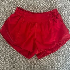 Red Hotty Hot Low-Rise Lined Short 2.5"
